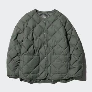 Uniqlo Women's Olive Green Quilted Puff Tech